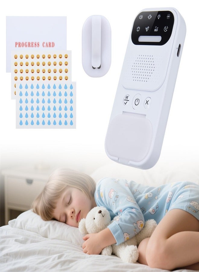 laelr Wireless Bedwetting Alarm, Laelr Rechargeable Bed Wetting Alarm, Pee Alarm for Kids Elderly Night Potty Training, Bed Wetting Sensor with Sound & Vibration, 4 Melodies, Night Light and Cleaning Light - Image 1